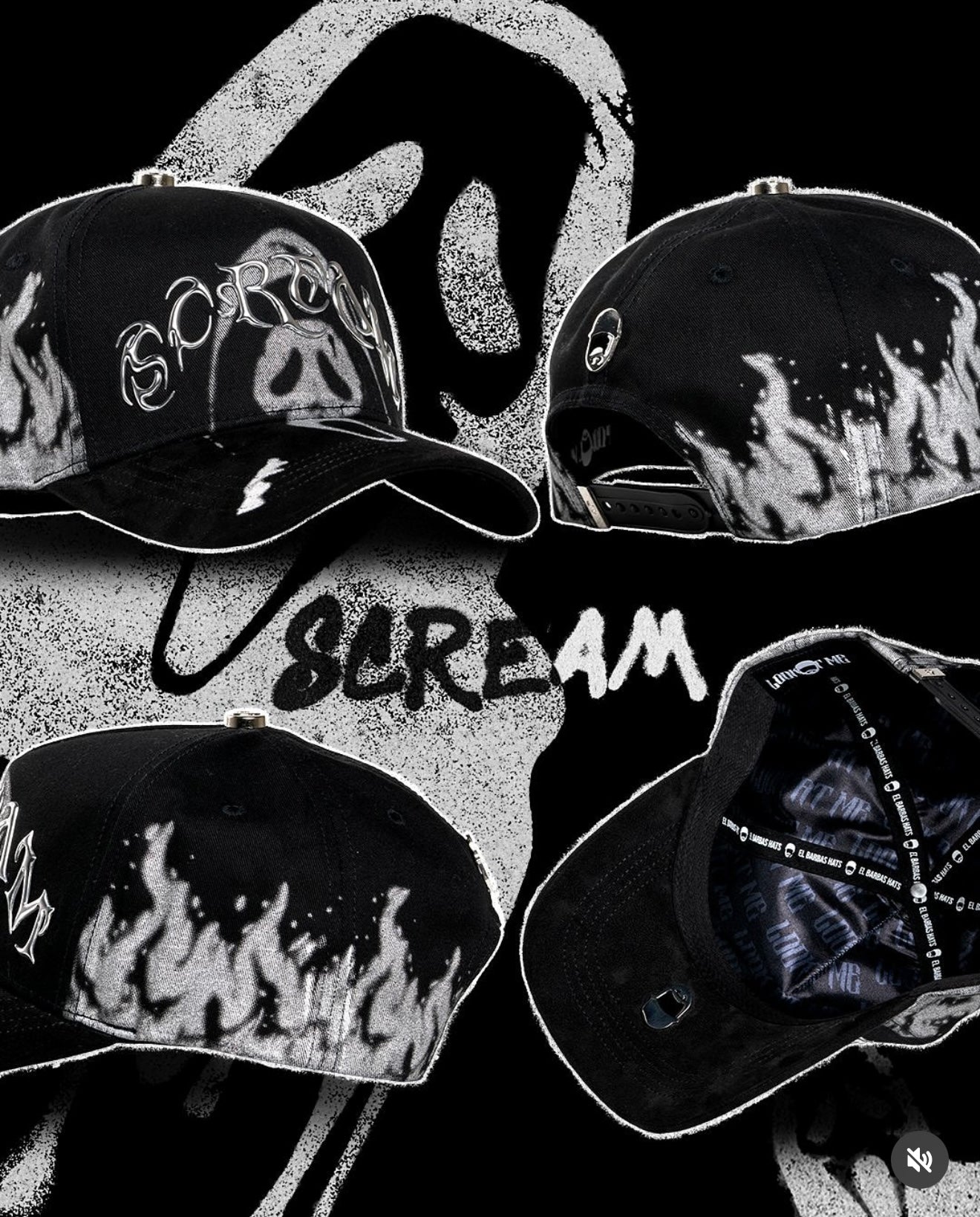 SCREAM barbas hats